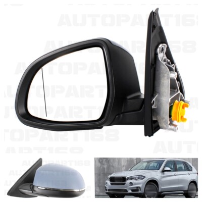 For BMW  X5 F15 2014-2017 LH Mirror Assembly paintable heated blind line 5pin