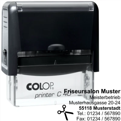 COLOP Firmenstempel mit Logo | Anordnung auch nach Wunsch Vorlage PDF - GSS Thommessen