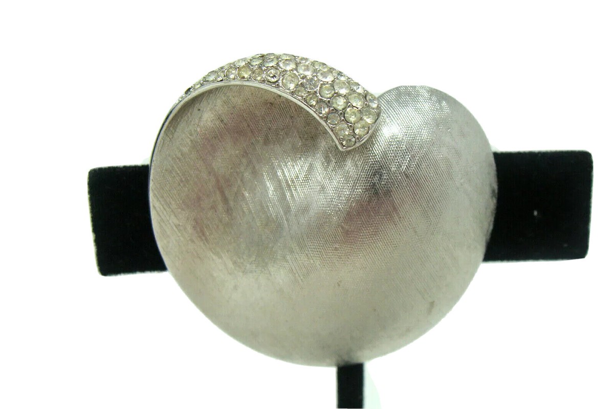 【threetimes】 Heart cap ♥2Color Victorian Heart 2.5x3 Handmade in the USA Sterling Silver