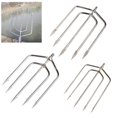 Hand Spear Head Fishing Spearfishing Prong Barbed Sports Screw
