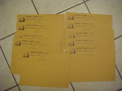 17 Illinois Ghost Town Location/Research maps (copies) 1800's-detecting/digging