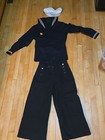 Vtg 1940 WW2 US Navy Crackerjack 13 Button Sailor Wool Flared Pants Shirt Cap — photo 1