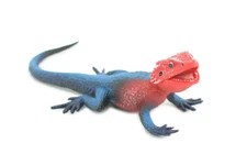 Flat Headed Rock Agama, Realistic Model Rubber Lizard Toy 9" CH749 BB183