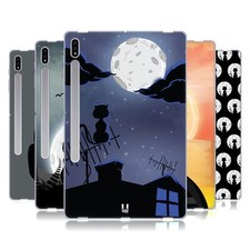 HEAD CASE DESIGNS CAT AND MOON SOFT GEL CASE FOR SAMSUNG TABLETS 1
