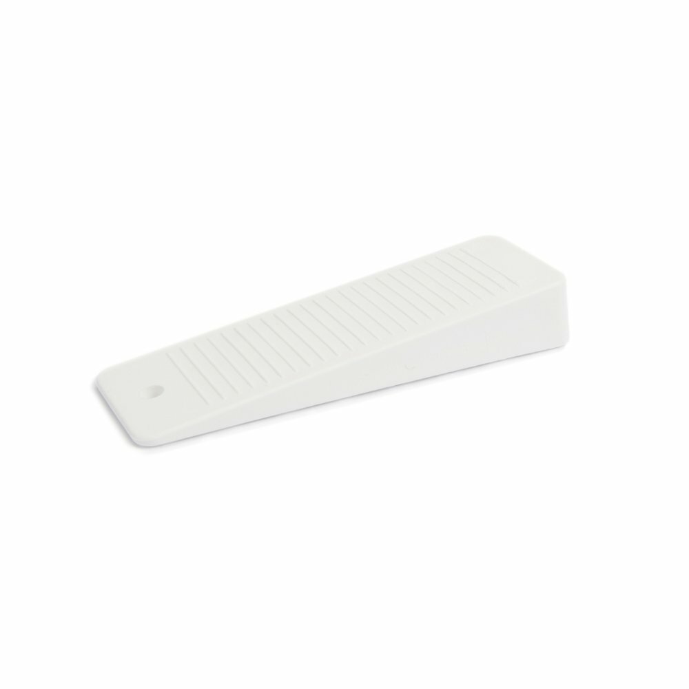 Sossai 5 x Cuneo Porta/Fermaporta in Gomma Rigida TSK95 | Colore: Bianco (B7k)