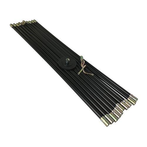 12pc Drain Rod Set 9m Drainage Unblocker Tool with Plunger & Double