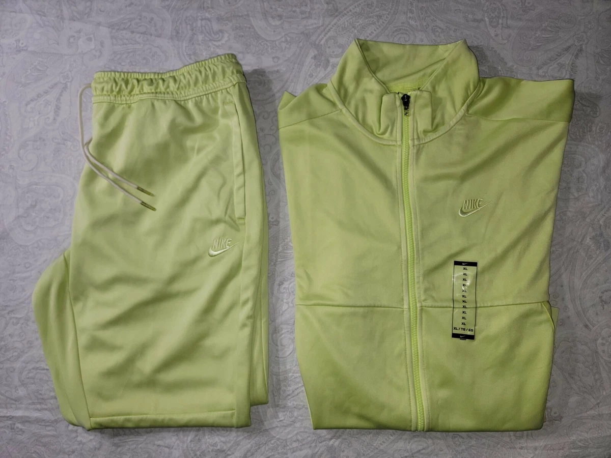 nike sportswear track suit green xl