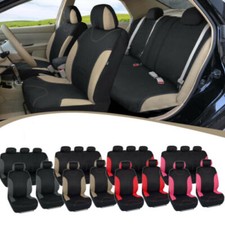 Poly Car Seat Covers Split Bench Protection Front Rear Full Set Cover For Auto