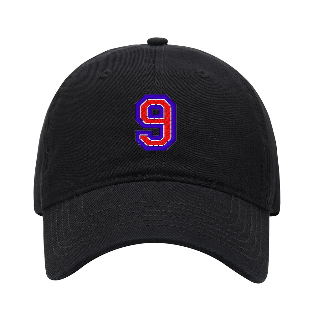 Baseball Cap Men  Design Numeric 9 Embroidered Washed Cotton Hat Baseball Caps
