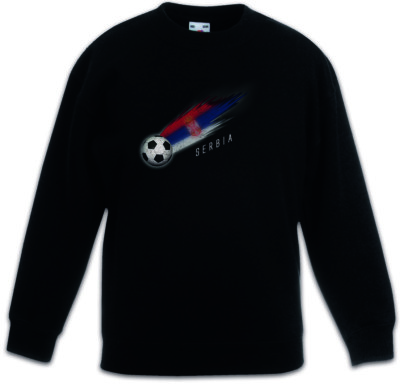 Serbia Football Comet I Kinder Pullover Pulli serbische Flagge Fußball Serbien