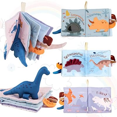 3D Babybuch Baby Spielzeug ab 0 3 6 12+ Monate, Dinosaurier Spielzeug 1
