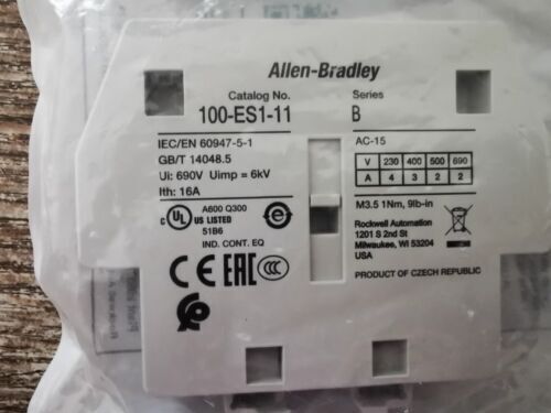 1Pcs Contactor auxiliary contact 100-ES1-11 New