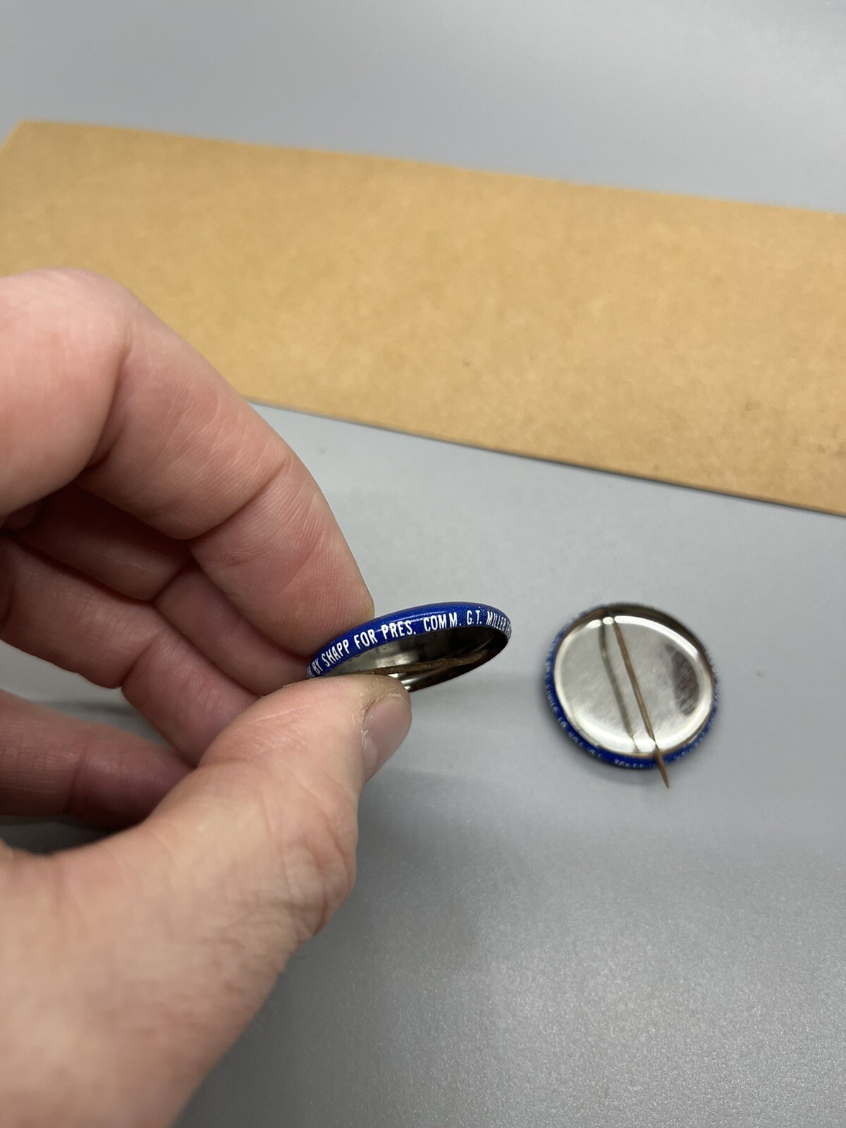 Milton Shapp for president 1976 bumper sticker and two pins historic cool!