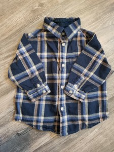 12 month button up shirt