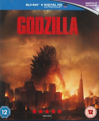 Godzilla (2014) Blu-ray, Aaron Taylor-Johnson, Elizabeth Olsen, Bryan Cranston