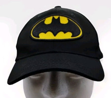 Batman Youth Baseball Hat Black Yellow One Size 100 Cotton