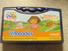 V.Reader Dora The Explorer And The Three Little Pigs VTech Reading Game 2010