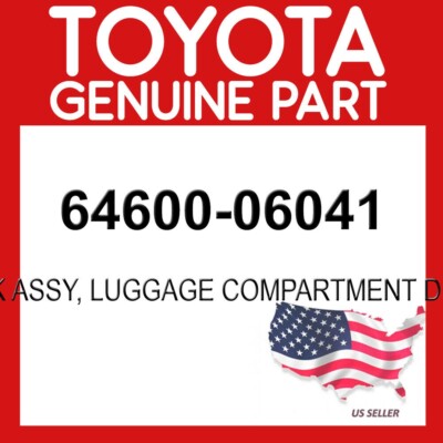 TOYOTA GENUINE 64600-06041 LOCK ASSY, LUGGAGE COMPARTMENT DOOR OEM