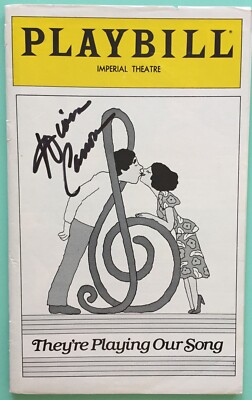 Diana Canova  (Only) Signed Playbill They're Playing Our Song Broadway Ted Wass