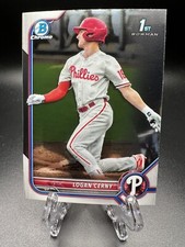 2022 Bowman Chrome 1st Prospect Logan Cerny Card #BCP-120 Phillies MLB RC Sports