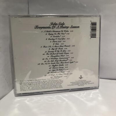 JOHN CALE - Fragments Of A Rainy Season - CD - Brand New SEALED