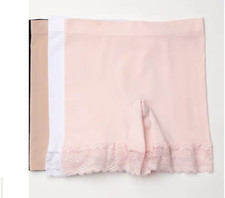 Breezies Seamless Smoothing Mid-Thigh Short Set of 3-White/Nude/Pink-1X-A374503