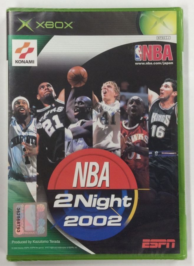Microsoft Xbox ESPN NBA 2Night 2002 versión Japón sin abrir 0996 SP