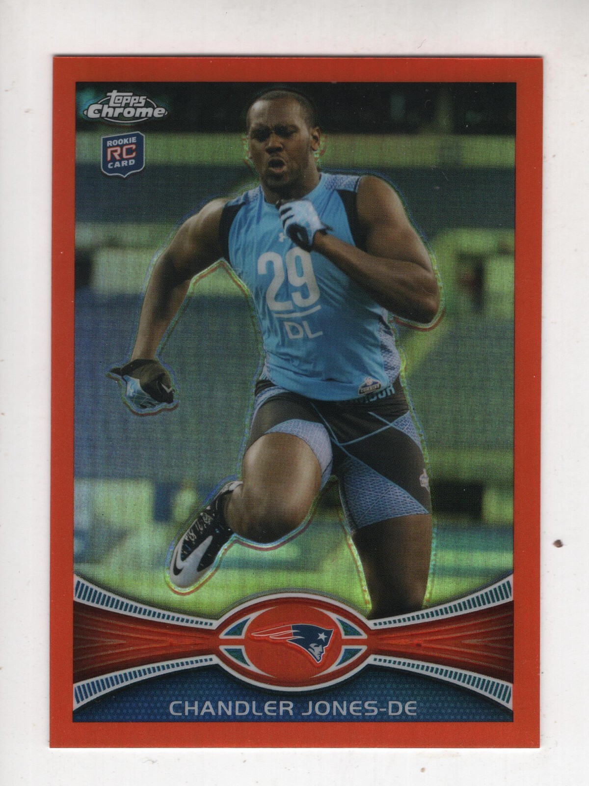 2012 Topps Chrome Orange Refractor #140 Chandler Jones Rookie (RC)