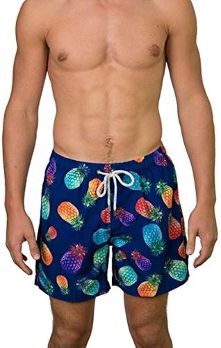 Pantaloncini da bagno, bauli, costumi da bagno vintage estivi da uomo asciugatura rapida, taglia M - Foto 1 di 3