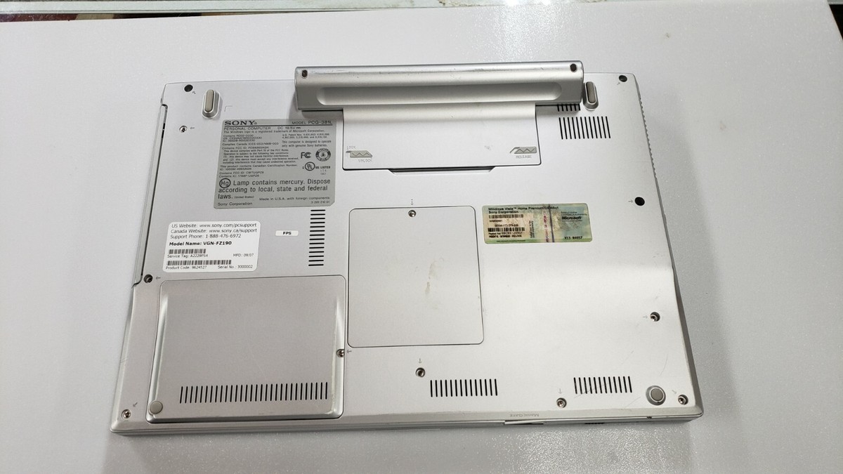 Sony Vaio VGN-FZ190 for parts | eBay