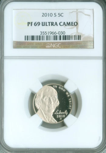 2010-S PROOF JEFFERSON NICKEL NGC PR-69 UC (2228087)