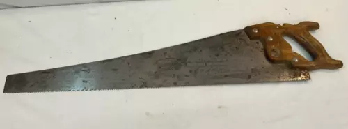 EC ATKINS No 53 Silver Steel 26 in hand saw panel saw early Perfection handle