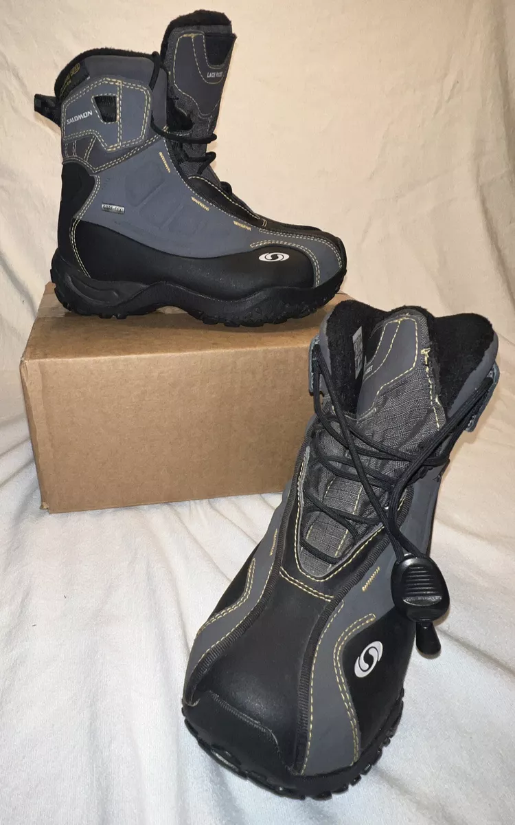 Salomon Contagrip Womens Kids Sz 5 GoreTex Thinsulate Winter Snow Hiking Boots