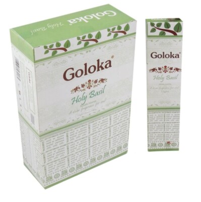 Goloka Räucherstäbchen Holy Basil Duftstäbchen 3x15g