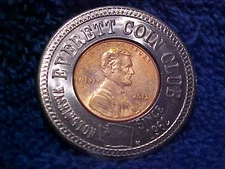 Everett Coin club Encased Cents 2012 D Wa Lucky Penny Washington  12e