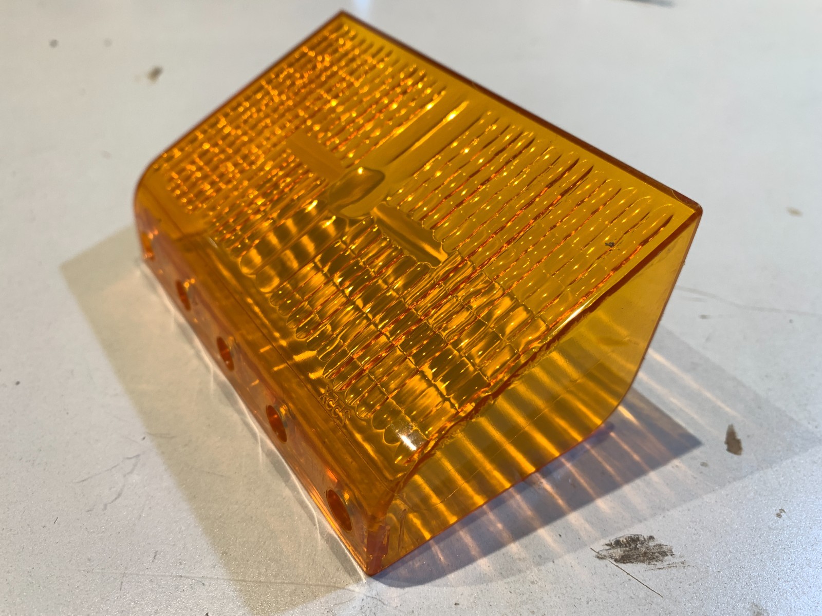 Code3 MX7000 Lower Amber 5 Hole Flasher Lens