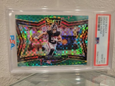 2024 PANINI SELECT 433 DRAKE LONDON /5 GREEN PRIZM #433 PSA 10!! POP 2