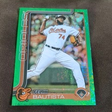 ⚾ 2025 Topps Series 2 FELIX BAUTISTA #59/99 GREEN HOLO  FOIL Orioles 423