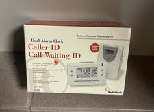 Radio Shack Dual-Alarm Clock Caller ID Call Waiting Wireless Temp Sensor CID-939
