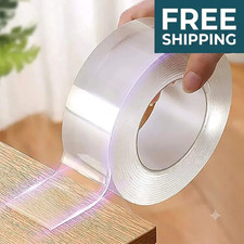 Double Sided Tape Heavy Duty Nano Adhesive Clear Mounting Picture Hanging Strips