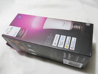 Philips Hue White / Color Ambiance A21 E26 Smart Light Candelabra LED Bulb 100W