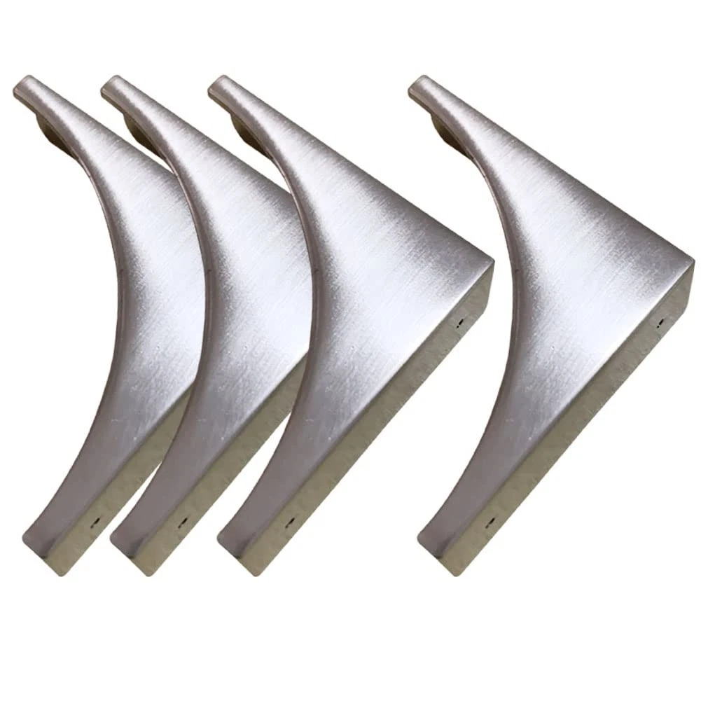 Corner Guards, Metal Protectors for Furniture, Vintage Silver