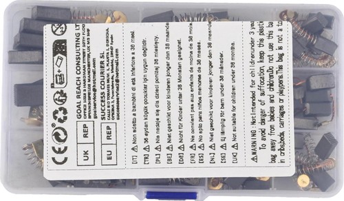 50 Pcs Electric Motor Carbon Brushes for Power Tools, Replacement Carbon Brushes - Picture 8 of 8