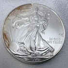 2014 American Silver Eagle 1 oz .999 Fine Silver BU Original Toning [N6]