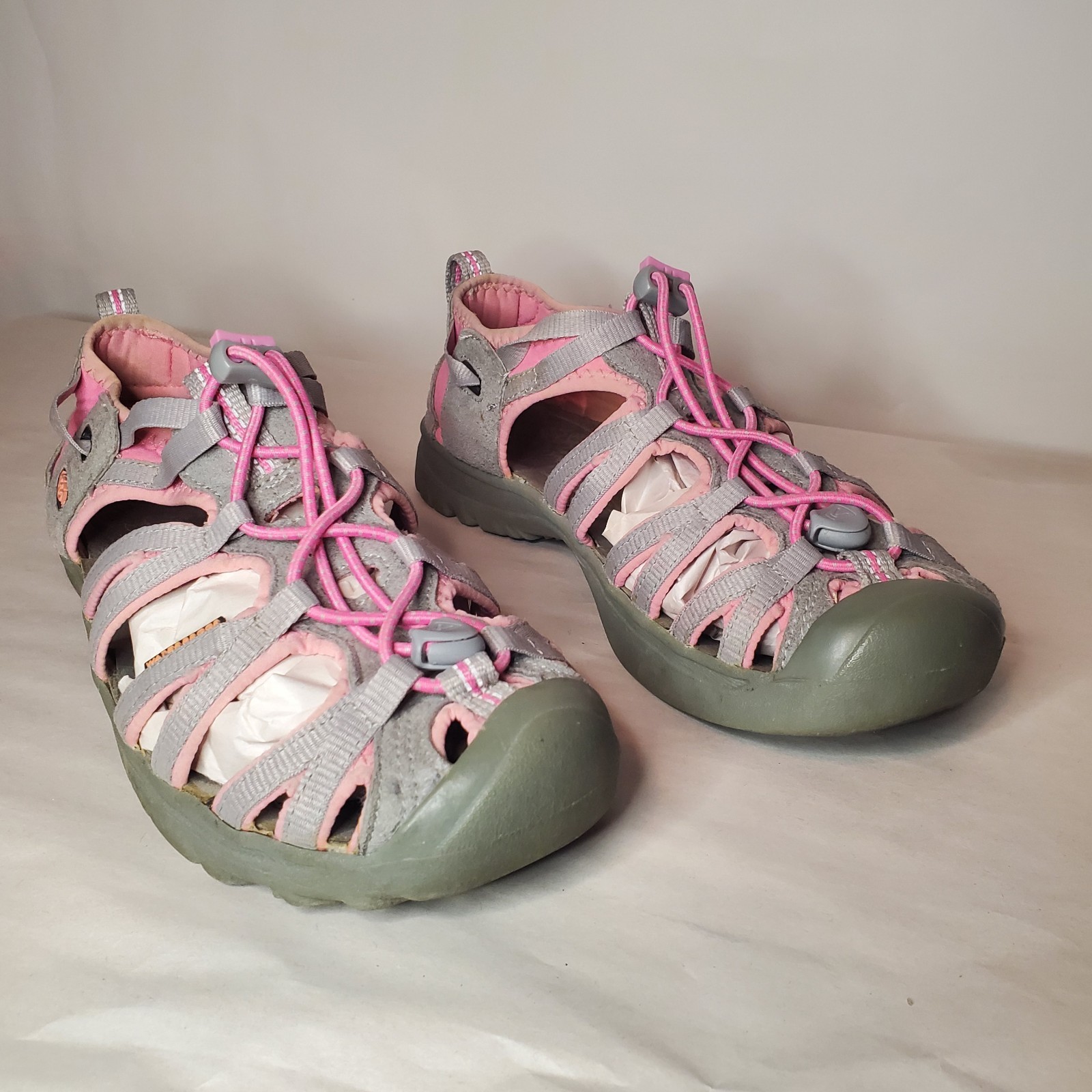 Sandali Keen Whisper donna 5 giovani 3 grigio rosa impermeabili escursionismo chiusura elastica