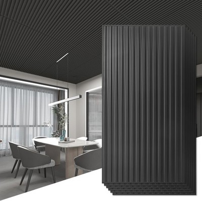 Art3d 12-Pack Slat Design 3D Wall Panels for Interior Wall Decor, 2x4 FT PVC ...