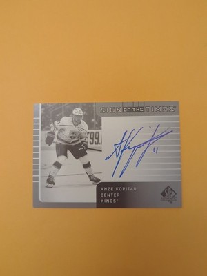 Anze Kopitar 21-22 SP Authentic Sign Of The Times Auto Card Los Angeles Kings