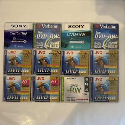 DVD-RW 8cm 60/30 min Camcorder Mini DVD Handycam JVC Sony Verbatim Neu und Gebraucht
