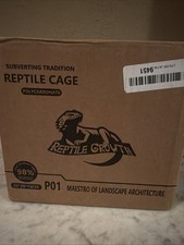 Reptile Cage 20 20 18CM, 360  View, Anti-Escape Net, Clear PC Material, "NEW"