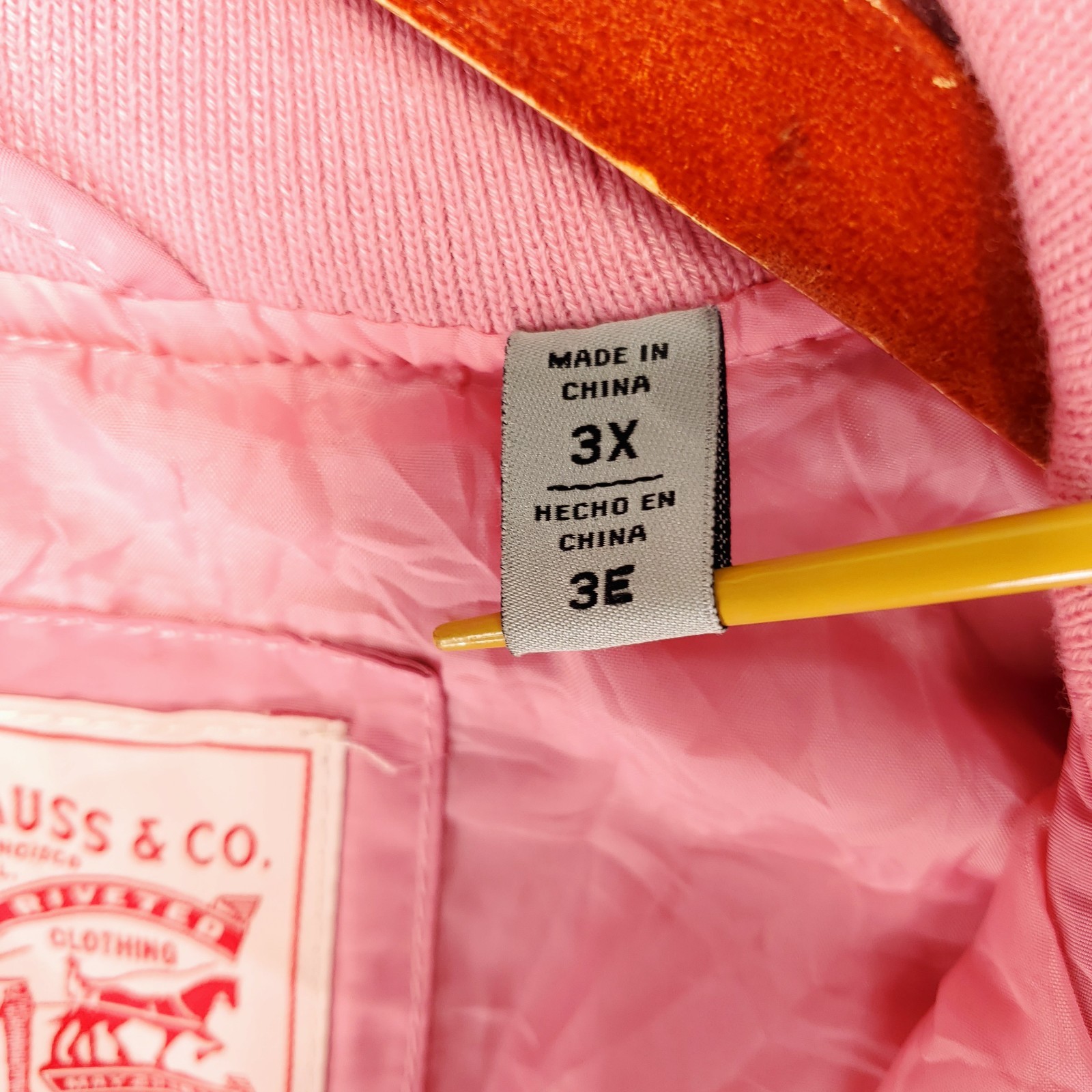 Levi's Bomber Jacket Women's 3X Pink Relaxed MA-1 Flight Lightweight Utility image 6